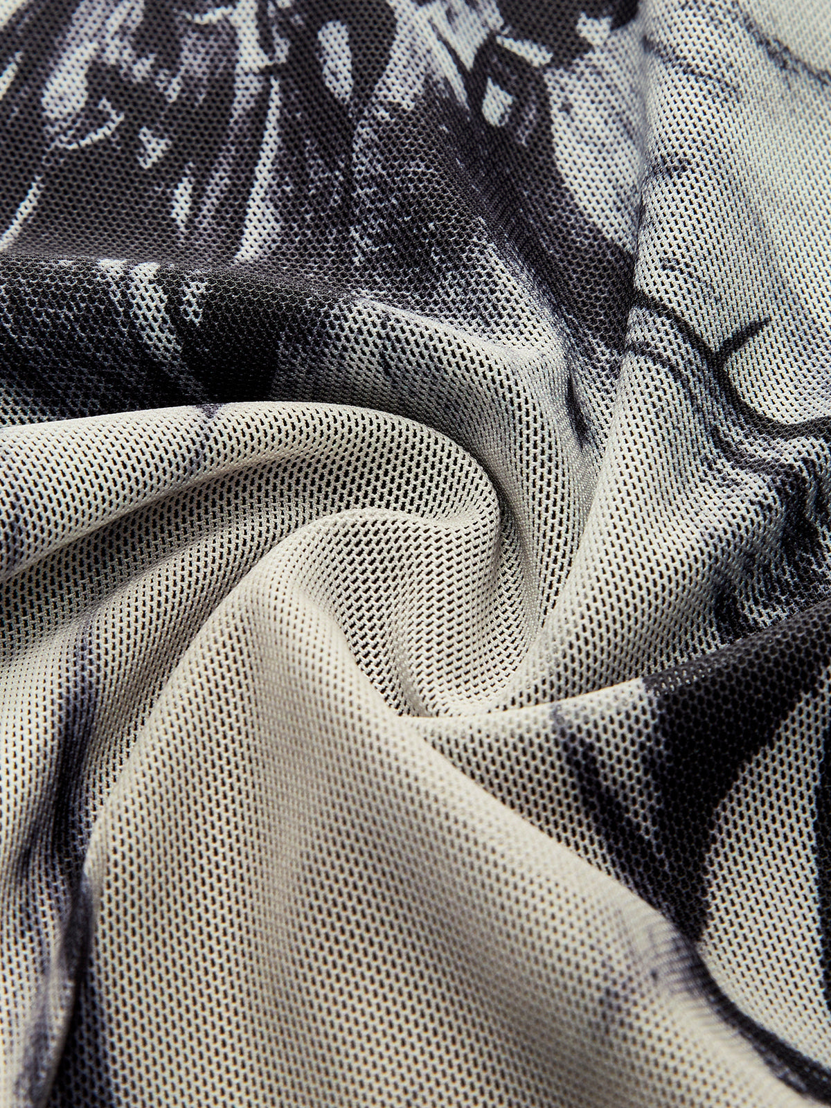 lange transparante jurk met print voor dames

