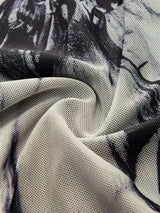 lange transparante jurk met print voor dames
