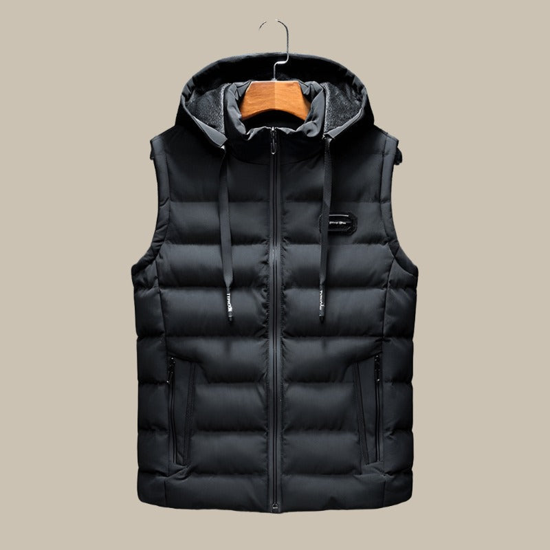winddichte en waterafstotende bodywarmer voor buitenactiviteiten

