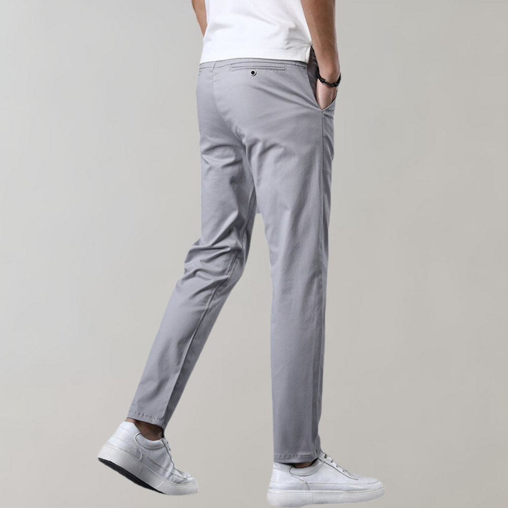 Adam chino broek in luxe katoenmix
