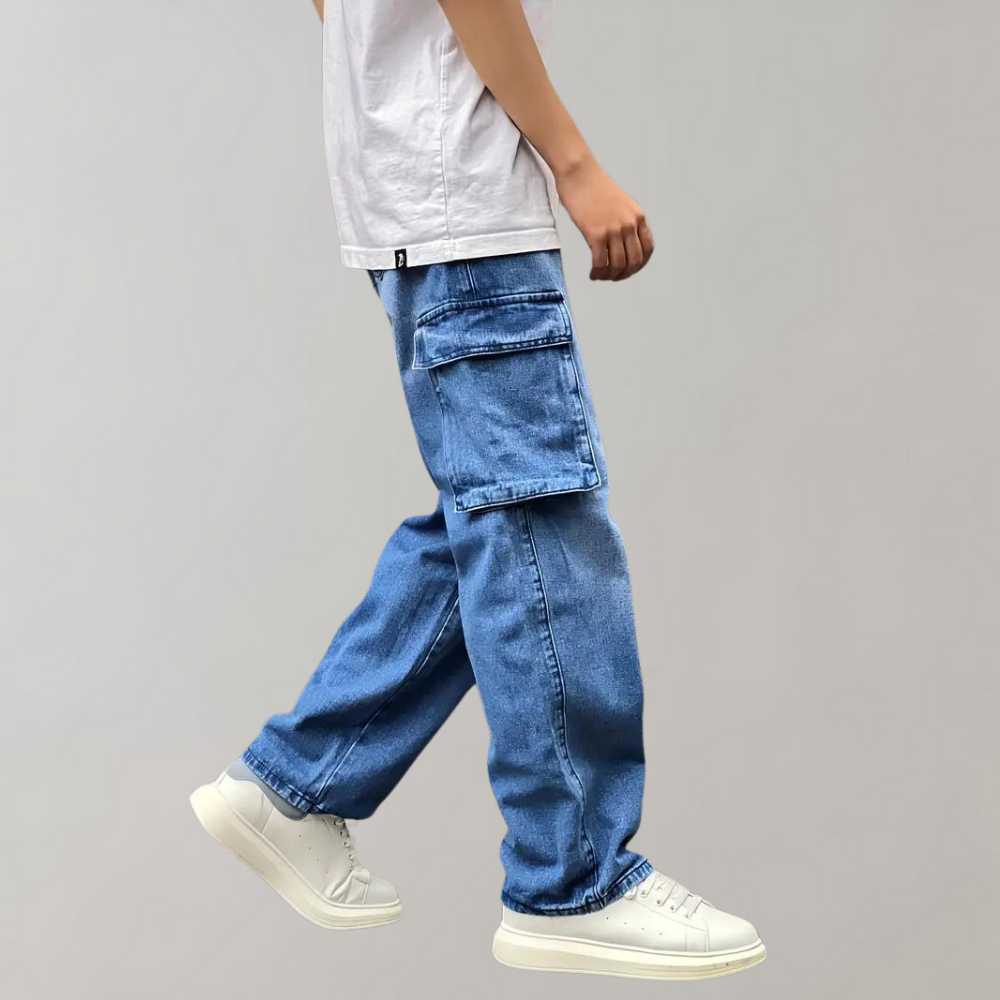 Aart | Denim Cargo Pants 