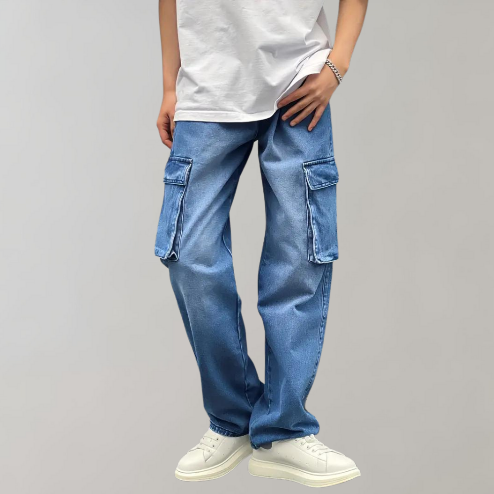 Aart | Denim Cargo Pants 