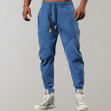 Blauw sportieve tapered fit jogger
