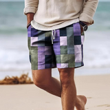 Mauro | Summer shorts with geometric print
