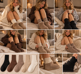 Kuschelige Socken mit Plüschfutter für kalte Wintertage