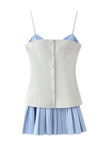 Elara Pleated Charm jurk vooraanzicht