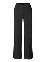 Schwarze weite Hose mit hoher Taille – moderne Damenhose