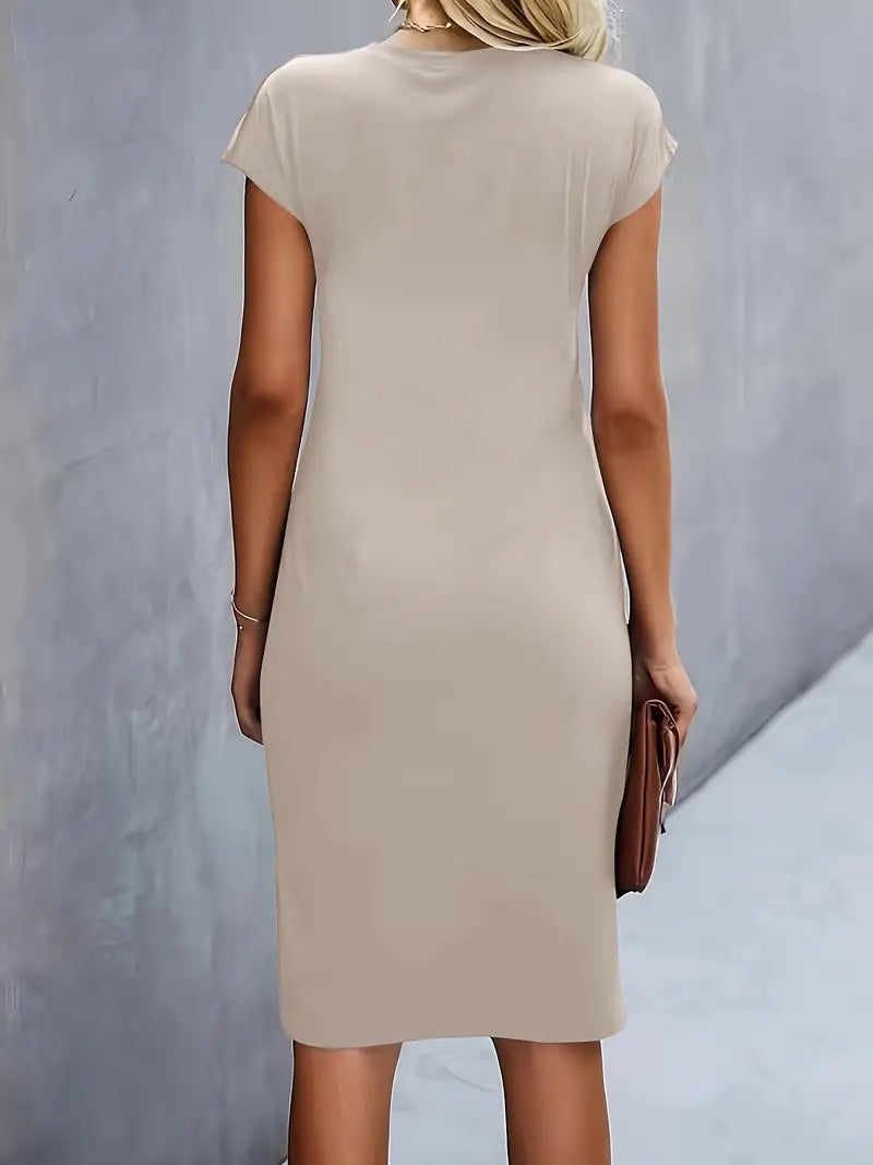 elegante midi jurk elina
