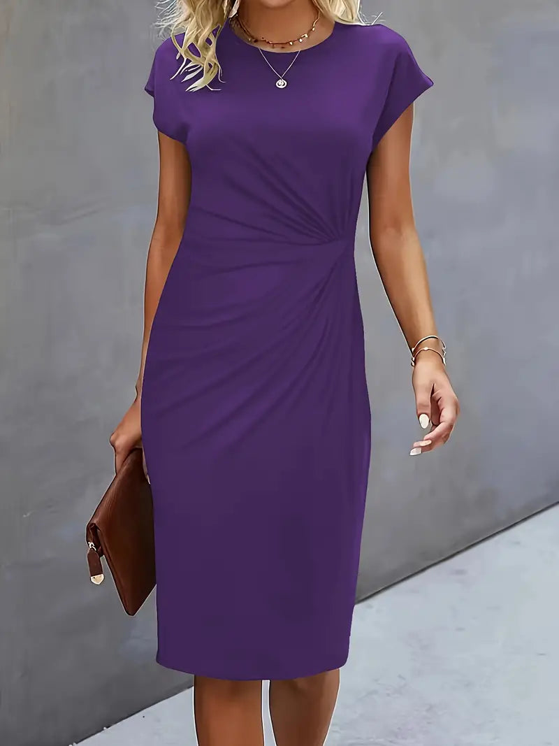 Katrien Midi-Kleid in Lila – Auffälliger und eleganter Style