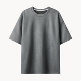 donkergrijs effen t-shirt Mason
