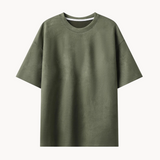 legergroen effen t-shirt Mason
