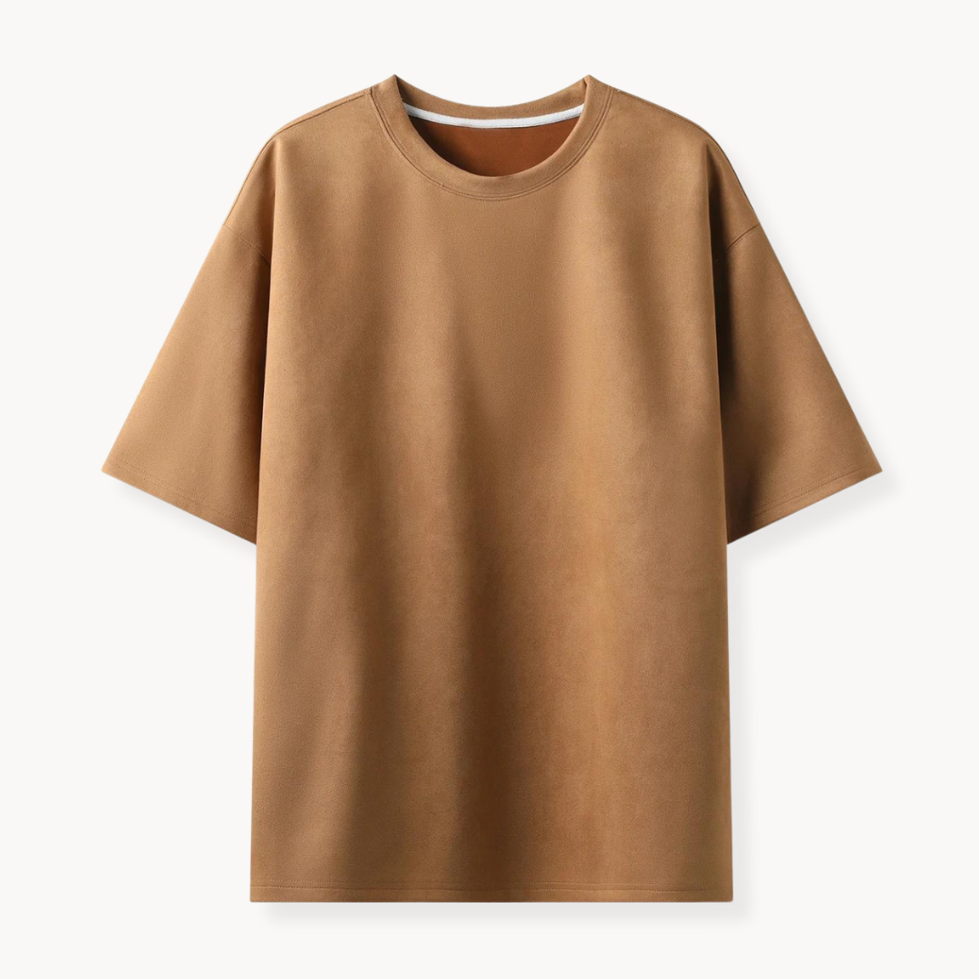 bruin effen t-shirt Mason
