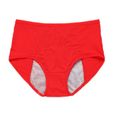 Rode menstruatieslip met hoge taille en lekbescherming
