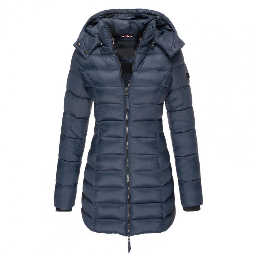 Aurelia Steppjacke in Marine – seitliche Ansicht