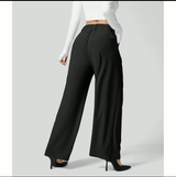 Soraya wide leg broek elastische band
