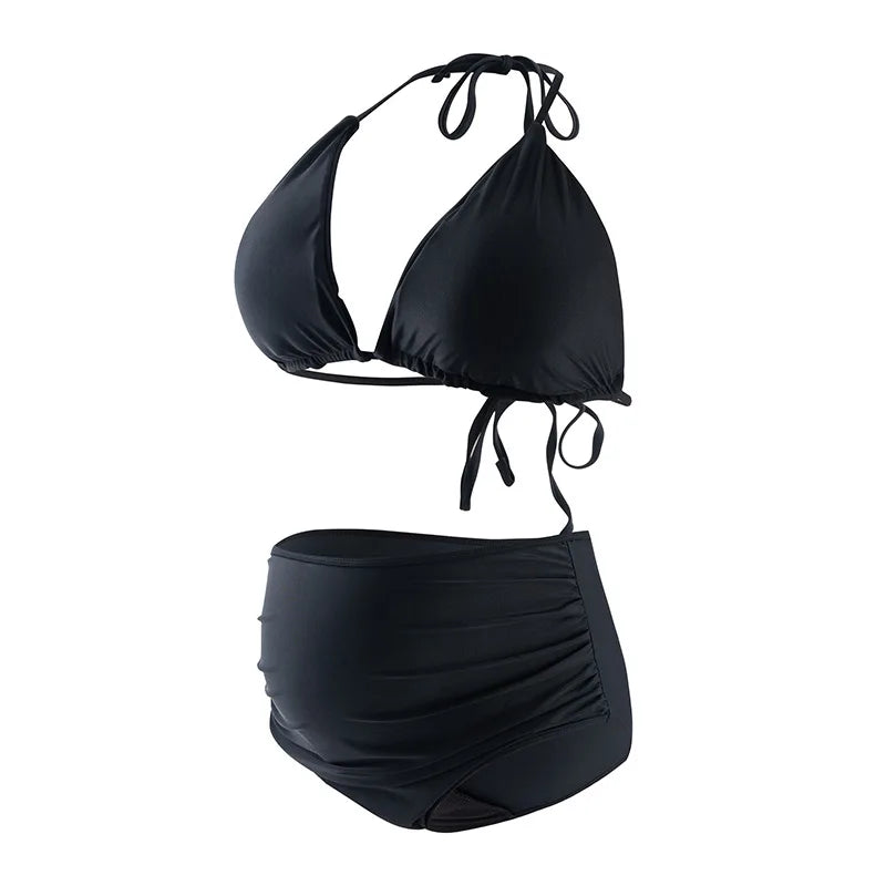 Perioden-Bikini Damen Schwarz – Almira von Talaine, saugfähiges Innenfutter Detailansicht