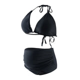 Perioden-Bikini Damen Schwarz – Almira von Talaine, saugfähiges Innenfutter Detailansicht