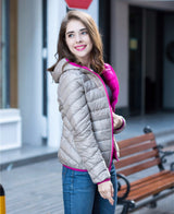 Velmora | Wende-Daunenjacke für Damen – Leicht, Warm & Wasserabweisend