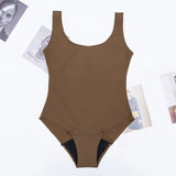 Perioden-Badeanzug Damen Schwarz – Solviva von Talaine, saugfähiger Schutz und Shaping-Effekt