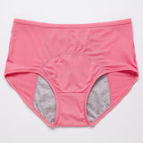 Roze menstruatieslip met comfortabele tailleband