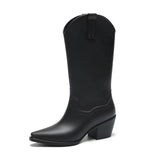 Velaya Western-Regenstiefel Damen Schwarz

