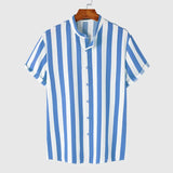 elian blauw wit overhemd hanger gestreept
