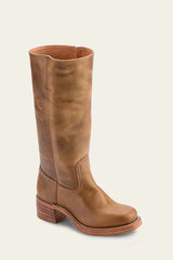 Hellbraune Cassidy Western Boots von Talaine mit stabilem Absatz