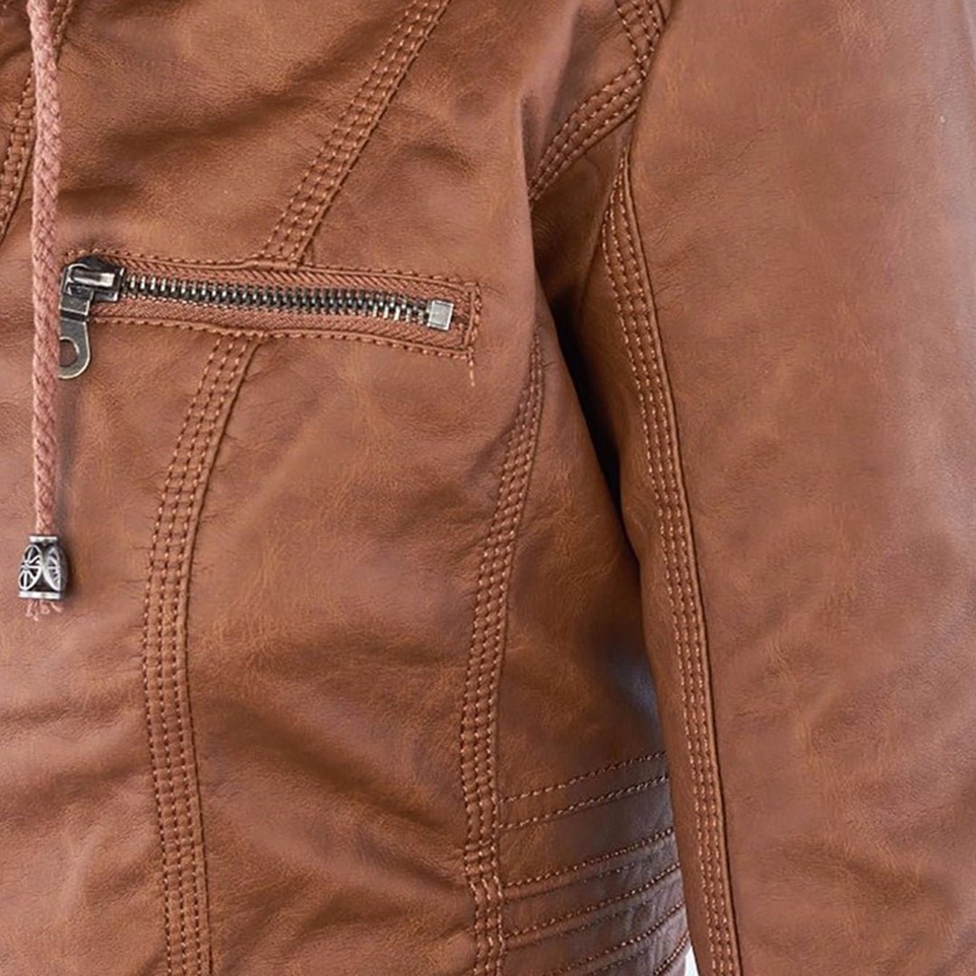 Ava | Stylish Leather Summer Jacket for Women
