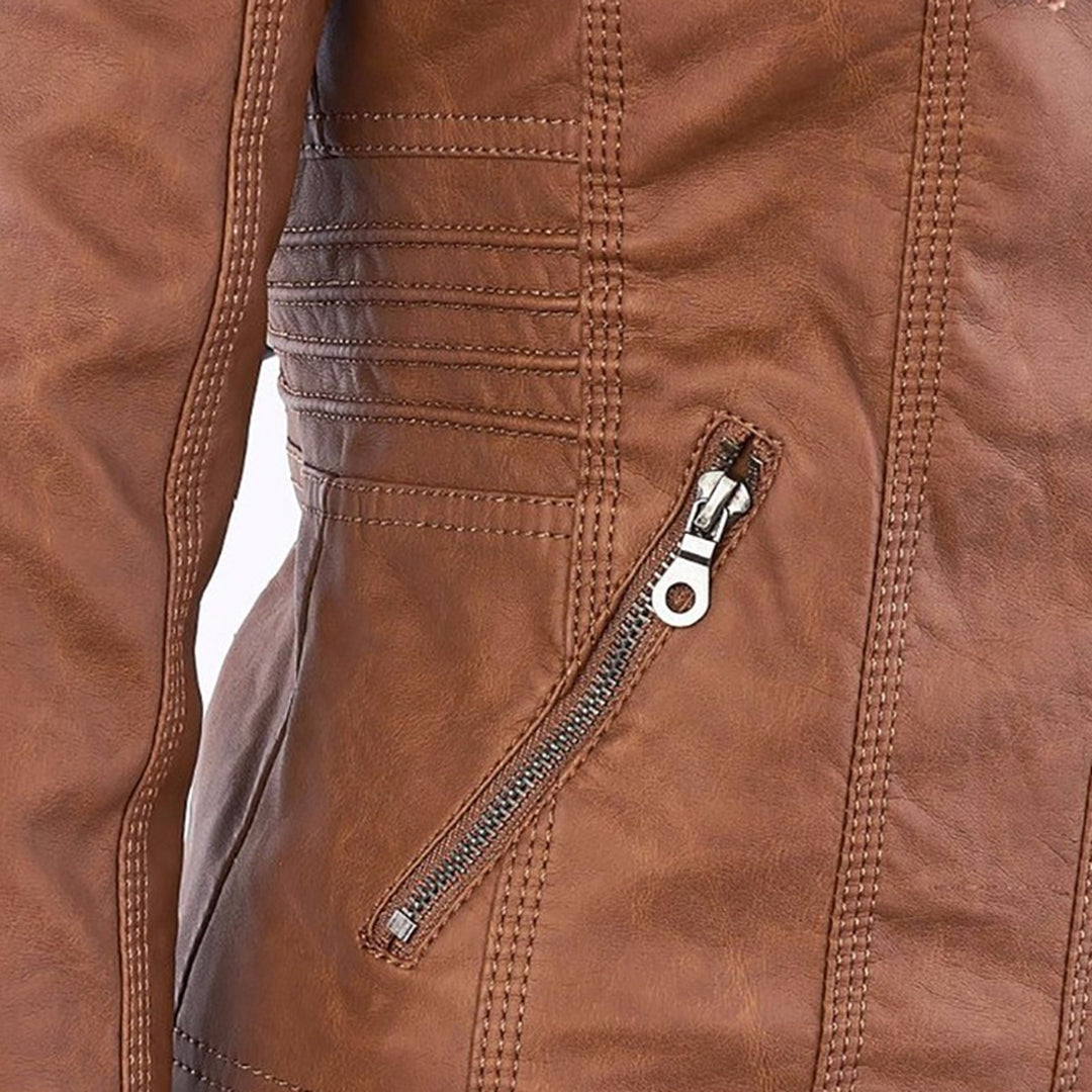 Ava | Stylish Leather Summer Jacket for Women
