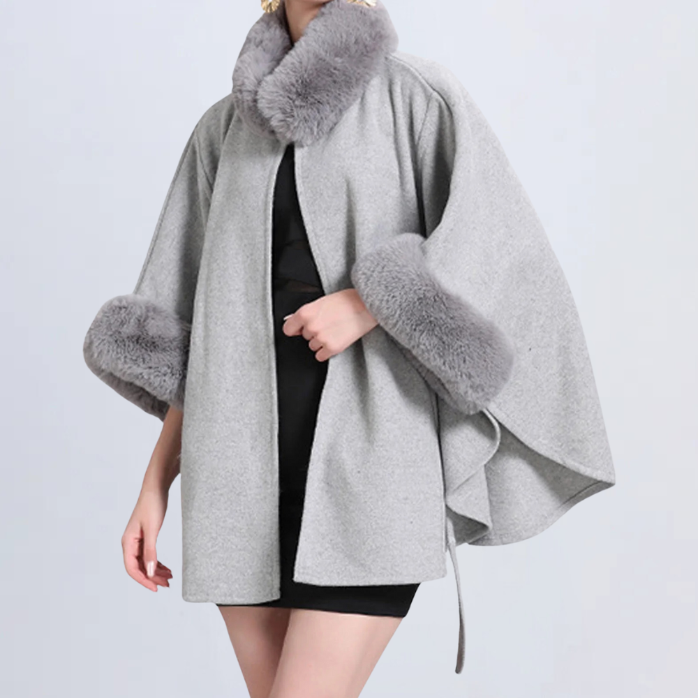 Modieus warm vest voor dames in acryl en wol
