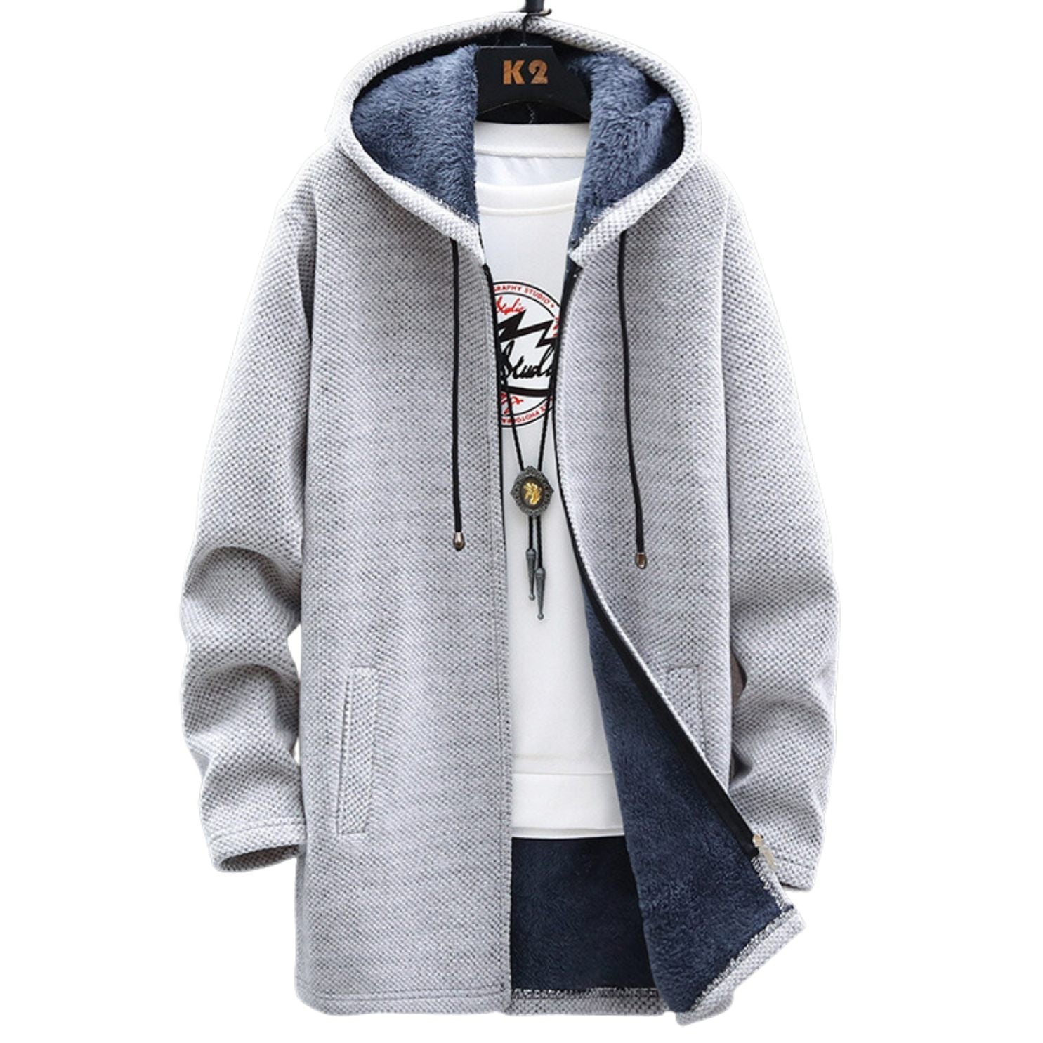 casual herenjas met capuchon


