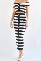 off-shoulder two-piece set dames
