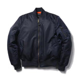 Daphne MA-1 Bomberjacke in Navy – flach liegend
