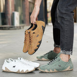 unisex barefoot schoenen in groen suède met antislip zool