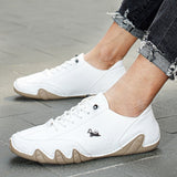 Witte heren sneakers met ergonomische pasvorm en sportieve uitstraling
