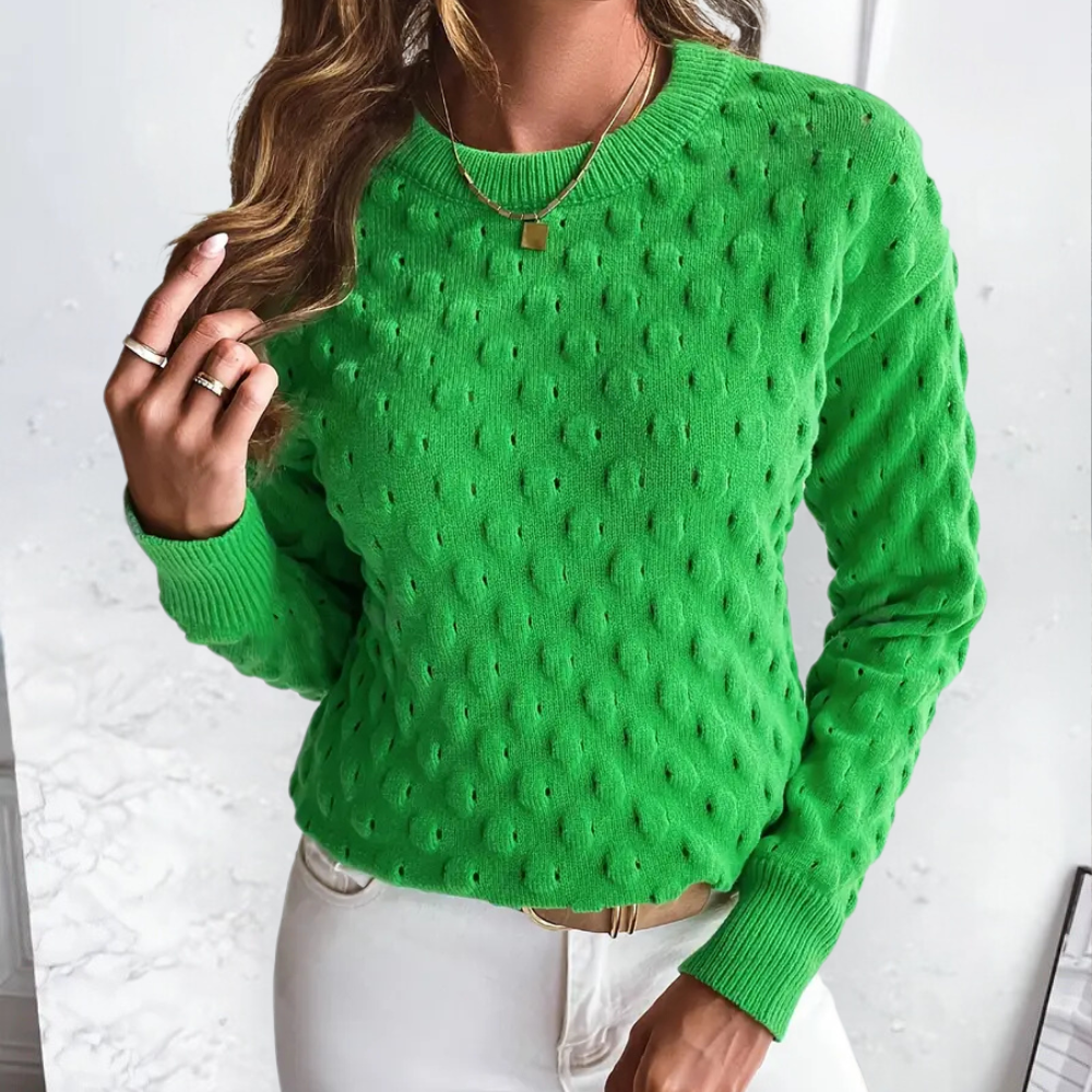 groene kasjmier trui casual chic
