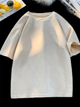 Wit oversized T-shirt met korte mouw
