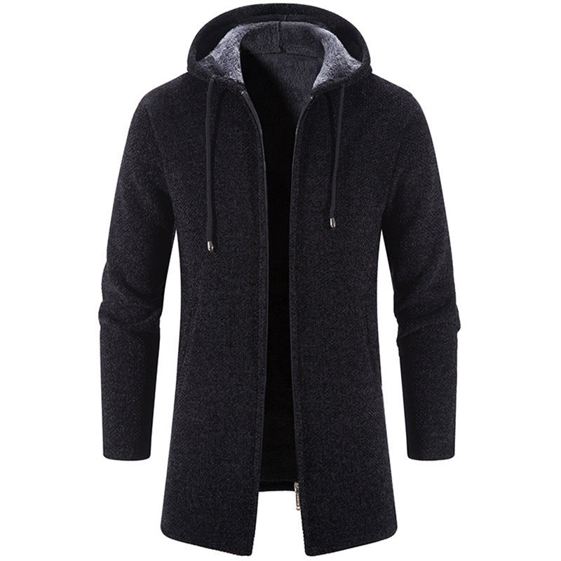 heren hoodie lang model met zakken
