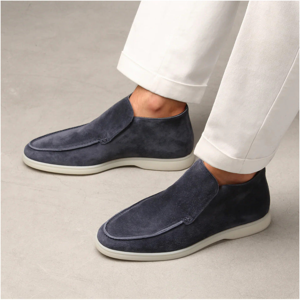 elegante hoge loafers suède look Edgar
