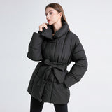 Detailaufnahme Bindegürtel der Arctic Allure Jacke