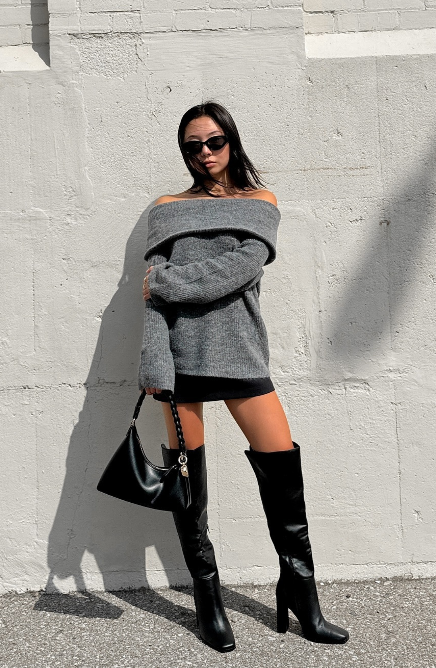 Charmelle Off-Shoulder Pullover | Damen-Trui mit eleganter Schulterfreiheit