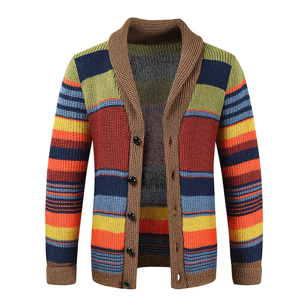 gebreid vest met patroon heren
