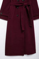Valentina | Elegant Burgundy coat