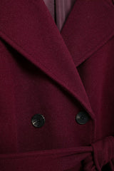 Valentina | Elegant Burgundy coat