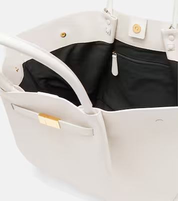 Weiße Tote Bag mit eleganten Henkeln