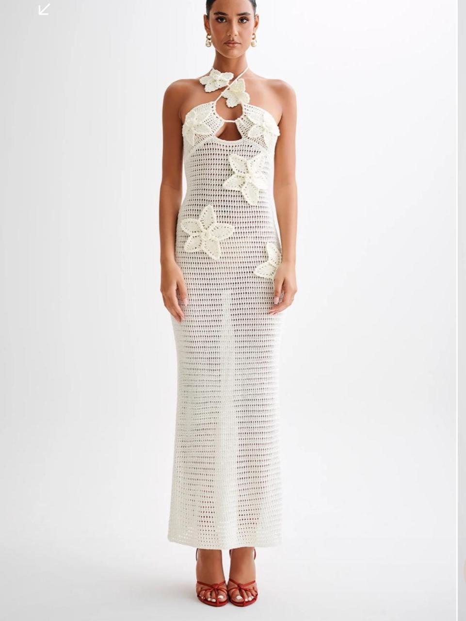Amalfi Bloom | Hand Crochet Maxi Dress