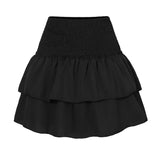 Talaine Romy Rose Boho Rock in Schwarz mit elastischem Stretch-Bund für Damen