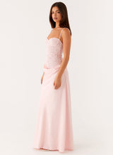 Lysandra | Maxi Kleid mit Spitze & Satinrock