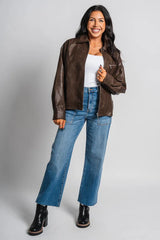 Camille | Loose-fitting Brown Jacket 