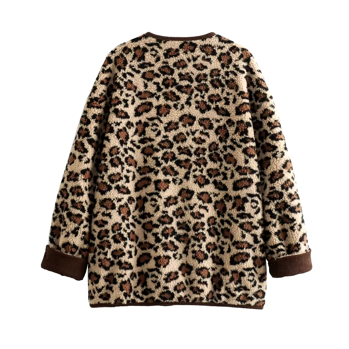 Stijlvolle panterprint coat – Perfect voor koude dagen